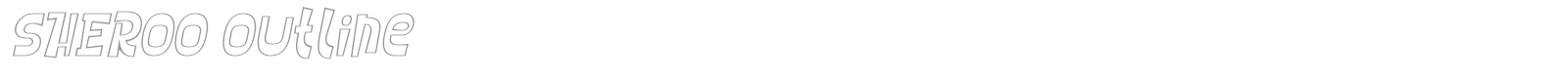 Sheroo font preview